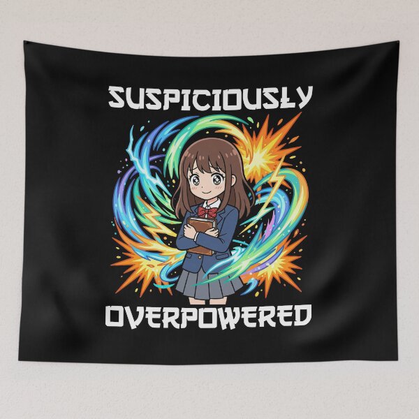 Item preview, ANIME - SUSPICIOUSLY OVERPOWERED designed and sold by KEF Custom.