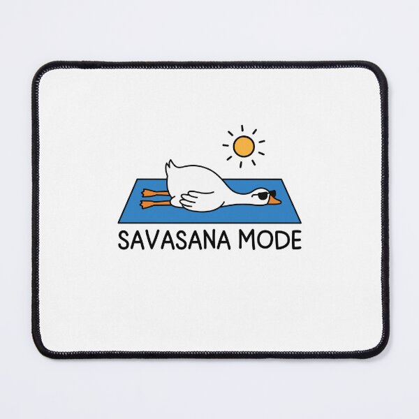 Item preview, Savasana Mode Yoga Goose Pose Funny International Yoga Day designed and sold by gunaone-design.