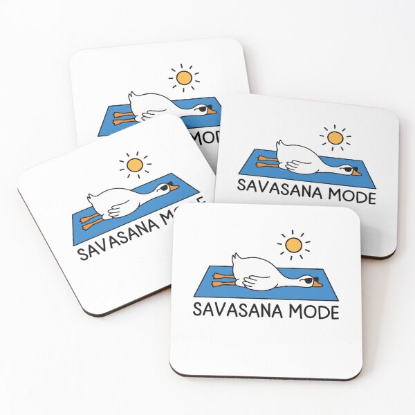 Item preview, Savasana Mode Yoga Goose Pose Funny International Yoga Day designed and sold by gunaone-design.