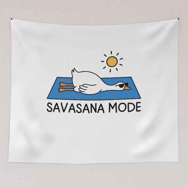 Item preview, Savasana Mode Yoga Goose Pose Funny International Yoga Day designed and sold by gunaone-design.