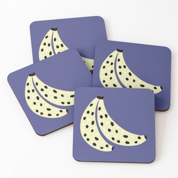 Item preview, Leopard Bananas Art Design | Trendy Minimal Pop Fruit Pattern on Future Dusk Background designed and sold by Creative_Canvas.