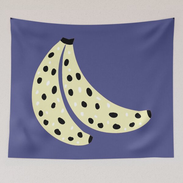 Item preview, Leopard Bananas Art Design | Trendy Minimal Pop Fruit Pattern on Future Dusk Background designed and sold by Creative_Canvas.
