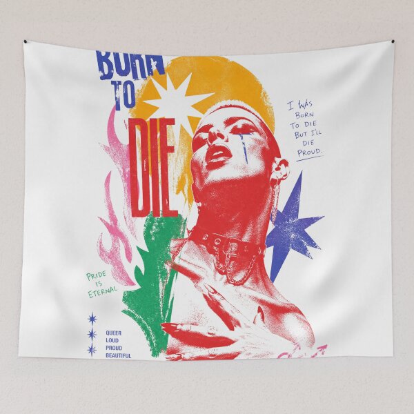 Item preview, BORN TO DIE - DIE PROUD designed and sold by OUTHEX™ .