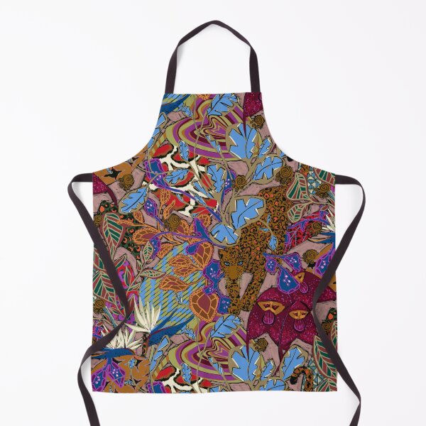 Item preview, Maximalist Jungle Jaguar Pattern Bold Botanical Decor designed and sold by Kathryn-Designs.
