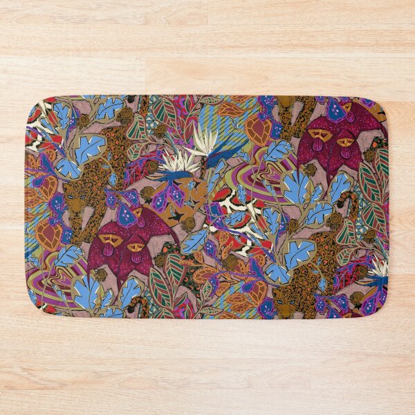 Item preview, Maximalist Jungle Jaguar Pattern Bold Botanical Decor designed and sold by Kathryn-Designs.