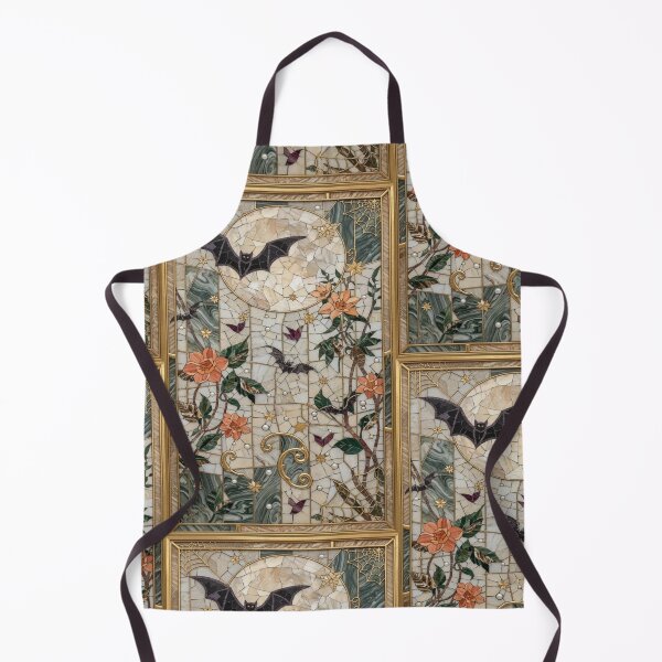 Item preview, Golden Moon with Flowers in Celestial Stained Glass designed and sold by BriSher.