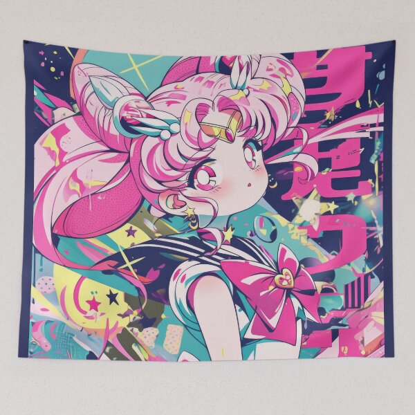 Item preview, Chibiusa Neon Pop Poster  designed and sold by AnimeArsenalPrints.