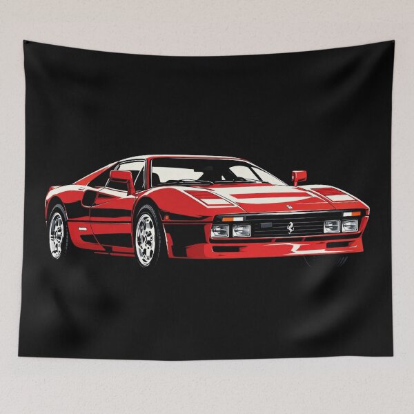 Item preview, Ferrari 288 GTO – Red Italian Supercar Illustration Art designed and sold by Stinky Lincy's Apparel Company.