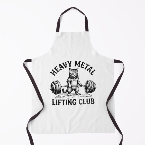 Item preview, Heavy Metal Lifting Club Funny Cat Weightlifter Gym Workout Humor designed and sold by gunaone-design.