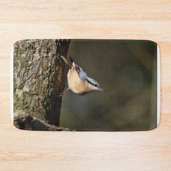 Item preview, Eurasian Nuthatch Descending Tree Trunk With Food designed and sold by Shanguai.