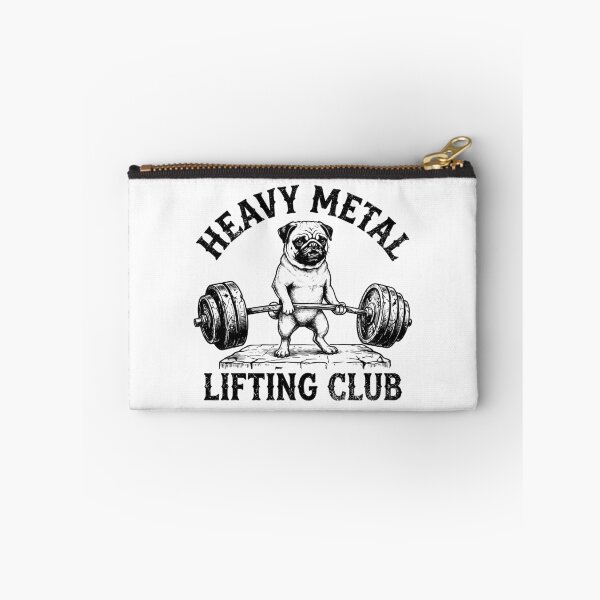 Item preview, Heavy Metal Lifting Club Funny Pug Dog Weightlifting Gym Workout Humor designed and sold by gunaone-design.