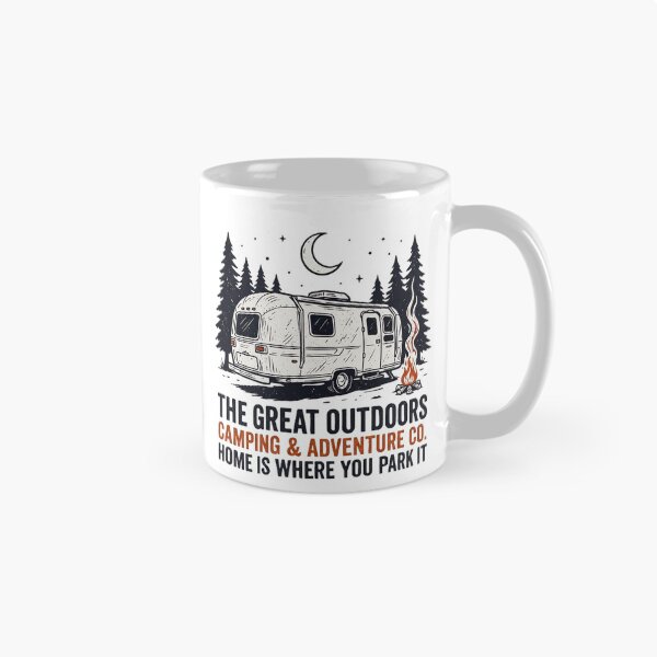 Item preview, The Great Outdoors Camping & Adventure Co | Home Is Where You Park It | Funny RV Camper Gift designed and sold by 519xdesign.