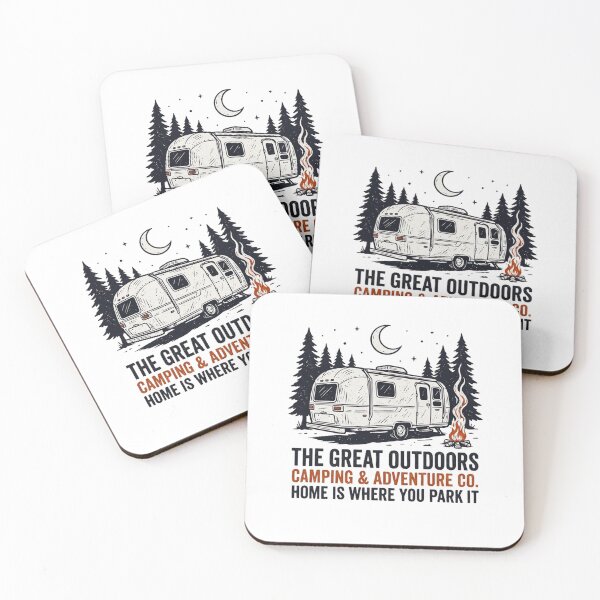 Item preview, The Great Outdoors Camping & Adventure Co | Home Is Where You Park It | Funny RV Camper Gift designed and sold by 519xdesign.