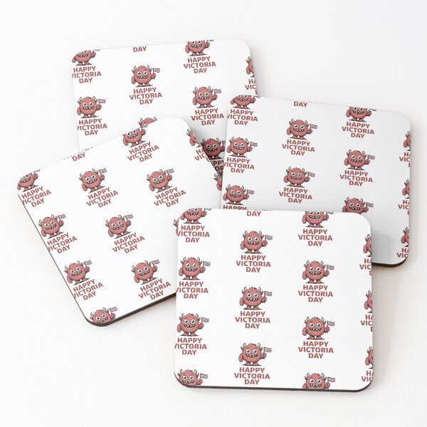 Item preview, Cute Red Monster Happy Victoria Day Kawaii  designed and sold by InspiredCreatives.