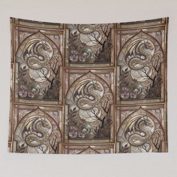 Item preview, Celestial Stained Glass of the Night Dragon designed and sold by BriSher.