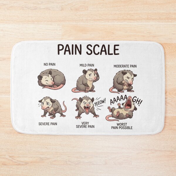 Item preview, Opossum Pain Scale Cartoon designed and sold by colorsartss.