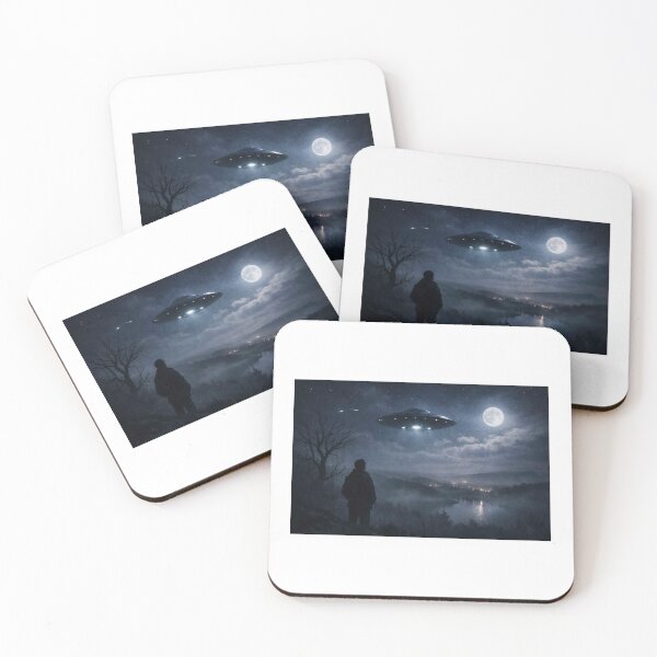 Item preview, UFO Encounter in the Night Sky designed and sold by GunnesonJ.