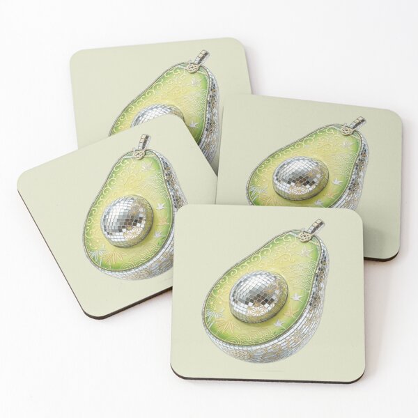 Item preview, Japanese Traditional Pattern Disco Avocado Art designed and sold by SakuraMarket26.