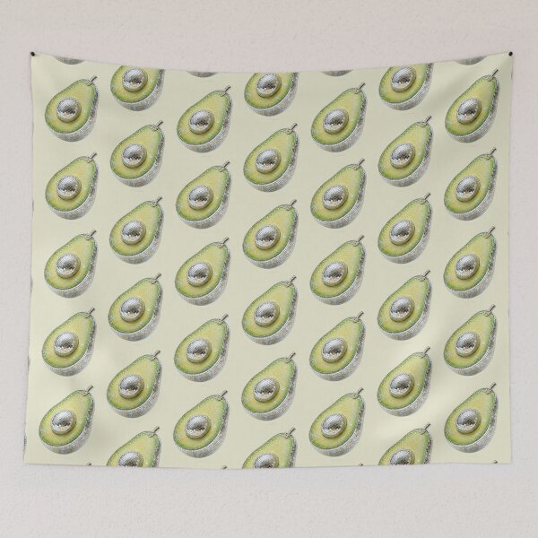 Item preview, Japanese Traditional Pattern Disco Avocado Art designed and sold by SakuraMarket26.