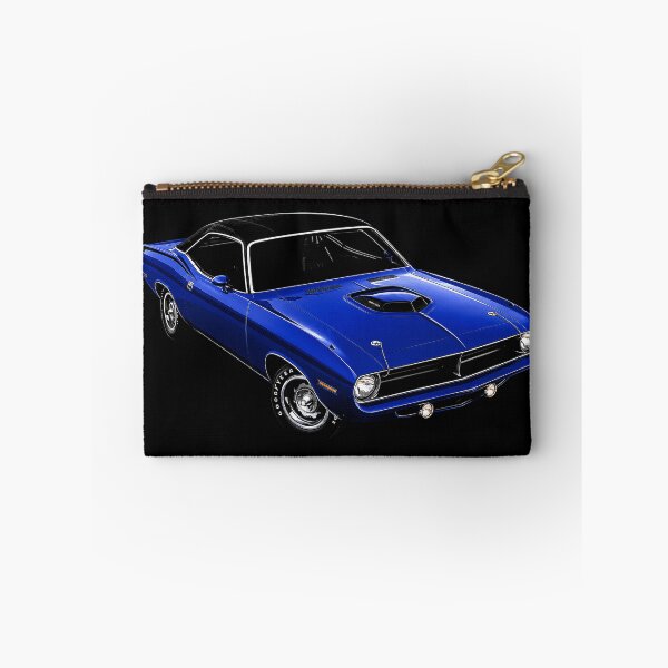 Item preview, Plymouth Cuda de 1970 – Arte clásico de autos deportivos Mopar azules designed and sold by Stinky Lincy's Apparel Company.