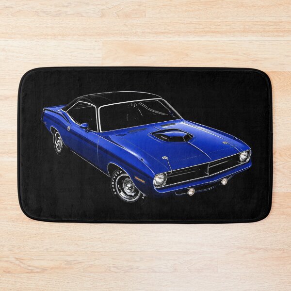 Item preview, 1970 Plymouth Cuda – Blue Classic Mopar Muscle Car Art designed and sold by Stinky Lincy's Apparel Company.
