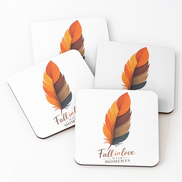 Item preview, Fall in Love With Moments Autumn Feather Inspirational Design designed and sold by Inner Flame Studio.