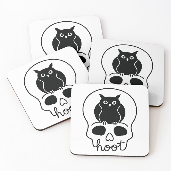 Item preview, Hoot Owl Skull - Cute Spooky Owl designed and sold by gunaone-design.