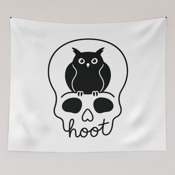 Item preview, Hoot Owl Skull - Cute Spooky Owl designed and sold by gunaone-design.