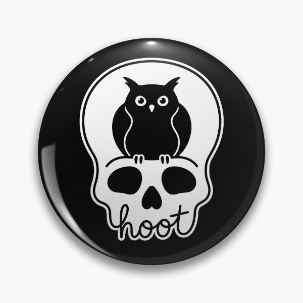 Item preview, Hoot Owl Skull Creepy Cute Night Bird Goth Aesthetic designed and sold by gunaone-design.