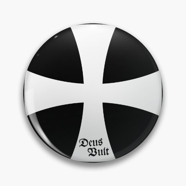 Item preview, Deus Vult __ Black 'n White Cross designed and sold by DiLerca.