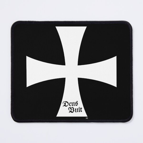 Item preview, Deus Vult __ Black 'n White Cross designed and sold by DiLerca.