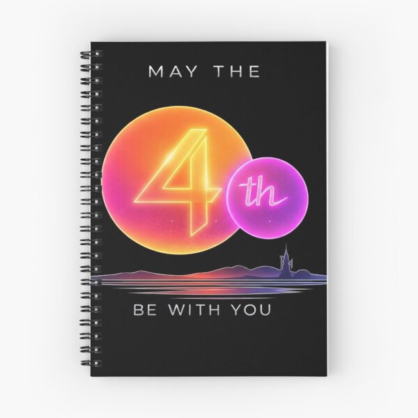 Item preview, May the 4th Be With You Binary Sunset Neon designed and sold by Horizon Prime.