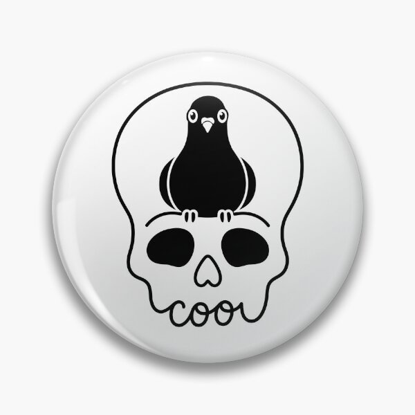 Item preview, Coo Pigeon Skull - Cute Spooky Pigeon Coo Coo designed and sold by gunaone-design.