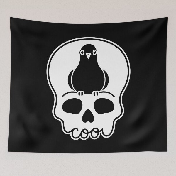 Item preview, Coo Pigeon Skull Spooky Cute Pigeon Lover designed and sold by gunaone-design.