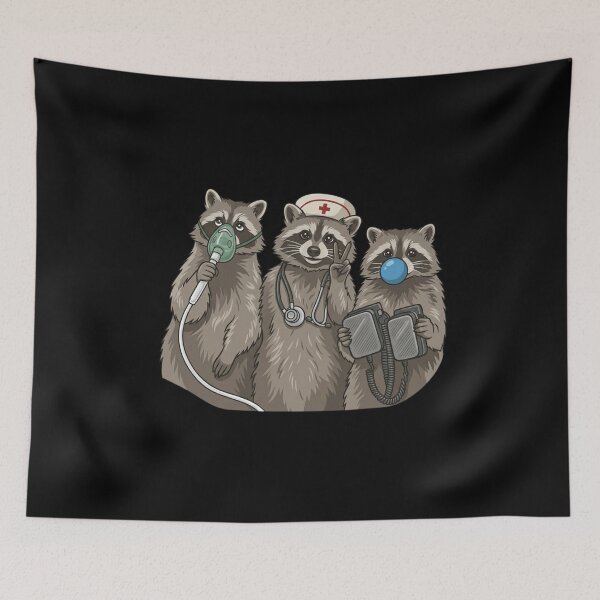 Item preview, Raccoon Medical Team designed and sold by colorsartss.
