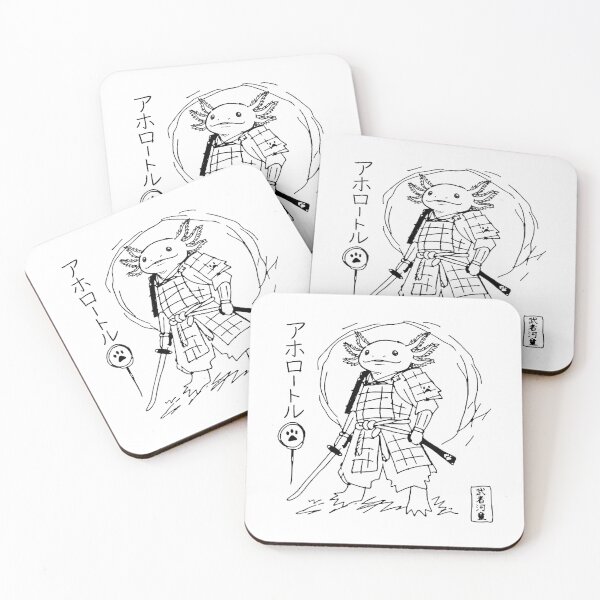 Item preview, Badly Drawn Samurai Axolotl MS Paint Doodle designed and sold by gunaone-design.