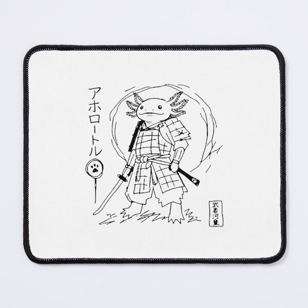 Item preview, Badly Drawn Samurai Axolotl MS Paint Doodle designed and sold by gunaone-design.