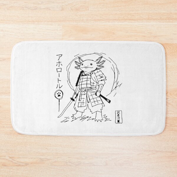 Item preview, Badly Drawn Samurai Axolotl MS Paint Doodle designed and sold by gunaone-design.