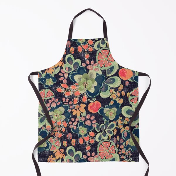 Item preview, Painterly Floral Fruit Pattern Dark Botanical Decor designed and sold by Kathryn-Designs.