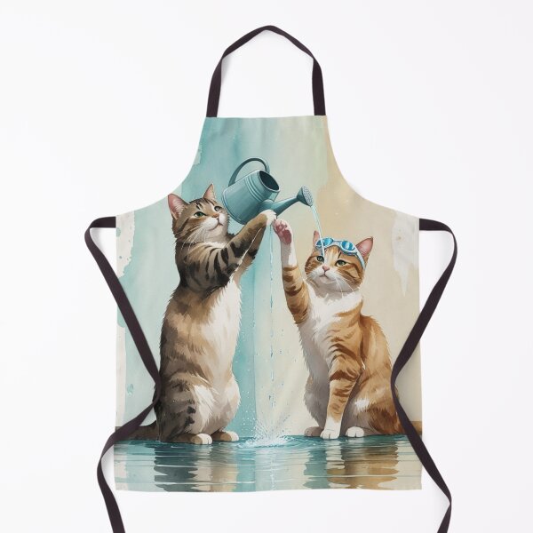 Item preview, Cute Water Play Cats – Relaxing Summer Kitty Illustration designed and sold by LEO'S CREATURE れおずくりーちゃー.