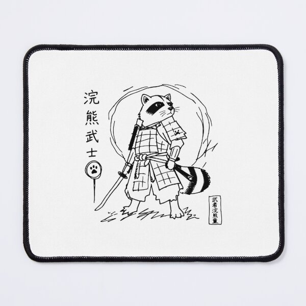 Item preview, Badly Drawn Samurai Raccoon MS Paint Doodle designed and sold by gunaone-design.