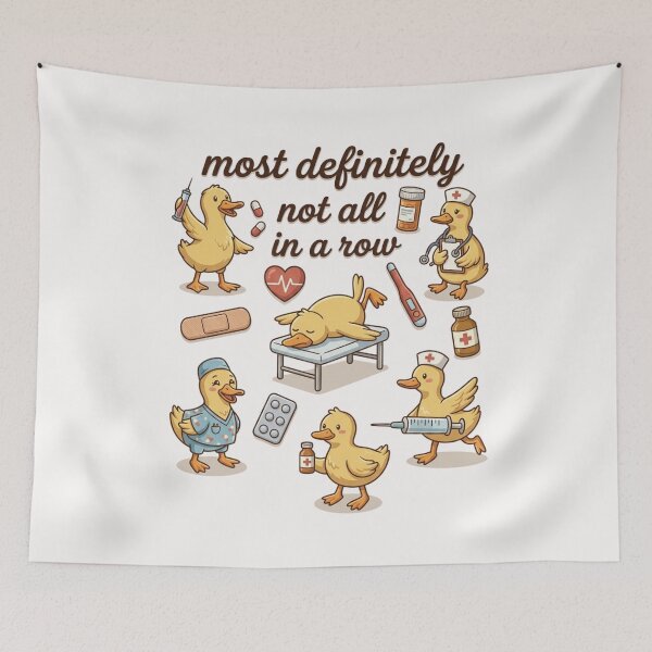 Item preview, Chaotic Medical Ducks Not in a Row designed and sold by colorsartss.