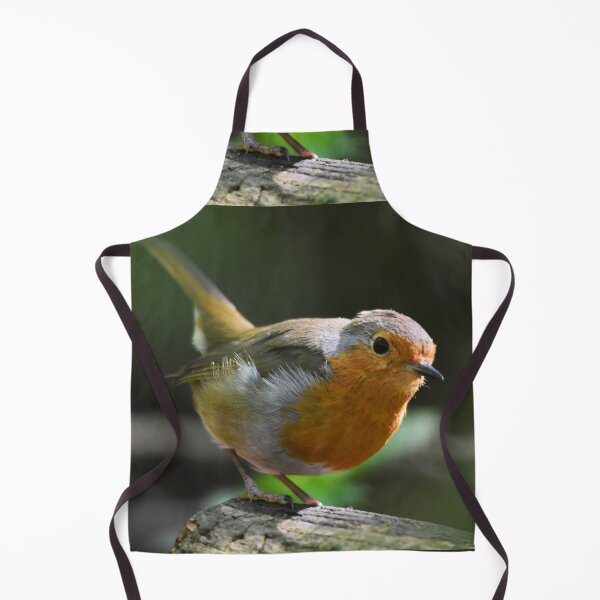 Item preview, European Robin Perched on a Mossy Woodland Log designed and sold by Shanguai.