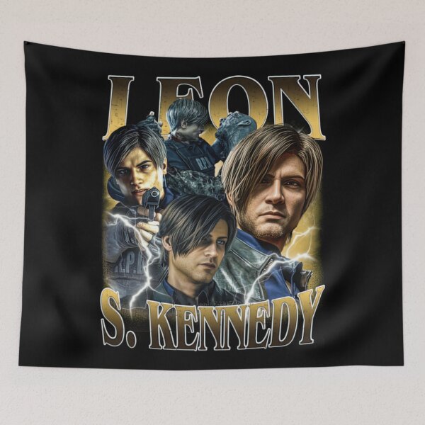 Item preview, Leon S Kennedy Bootleg Vintage Collage Resident Evil Requiem Retro Classic T-Shirt designed and sold by STAATI.