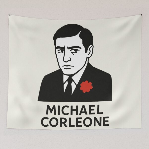 Item preview, Michael Corleone Minimalist Godfather Illustration designed and sold by Creative_Canvas.