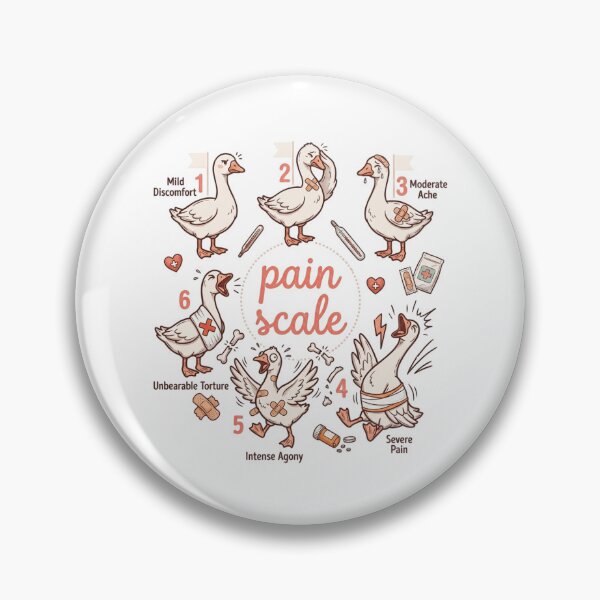 Item preview, Goose Pain Scale Funny Medical Chart designed and sold by colorsartss.