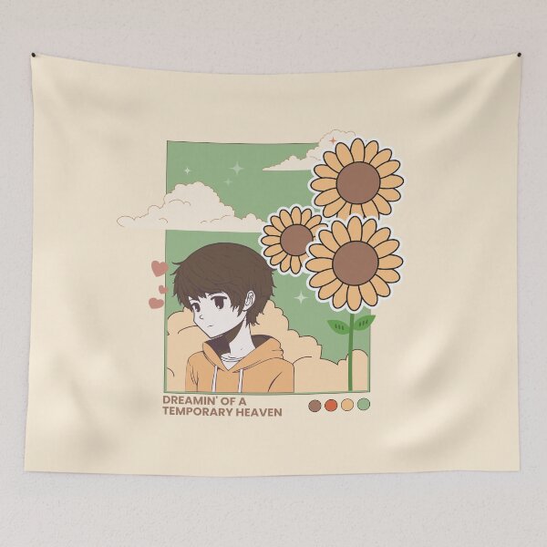 Item preview, Dreamin' Of A Temporary Heaven | Sunflowers Anime Kawaii Design designed and sold by smeraldosecrets.