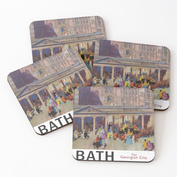 Item preview, Find Claire in Bath – Vintage Travel Poster designed and sold by CJChronicles.