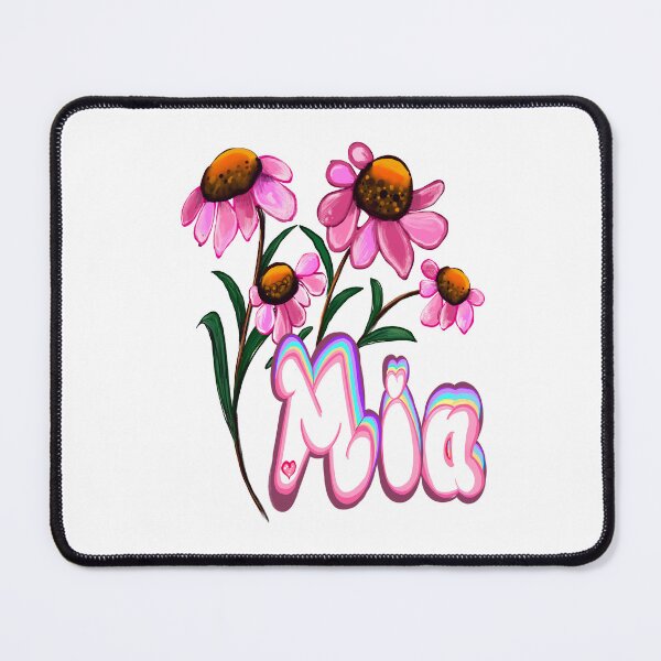 Item preview, Mia with flowers The top 10 best Personalized Custom Name gift ideas for girls and women named Mia designed and sold by Artonmytee.