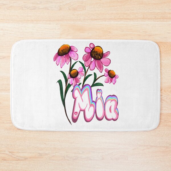 Item preview, Mia with flowers The top 10 best Personalized Custom Name gift ideas for girls and women named Mia designed and sold by Artonmytee.